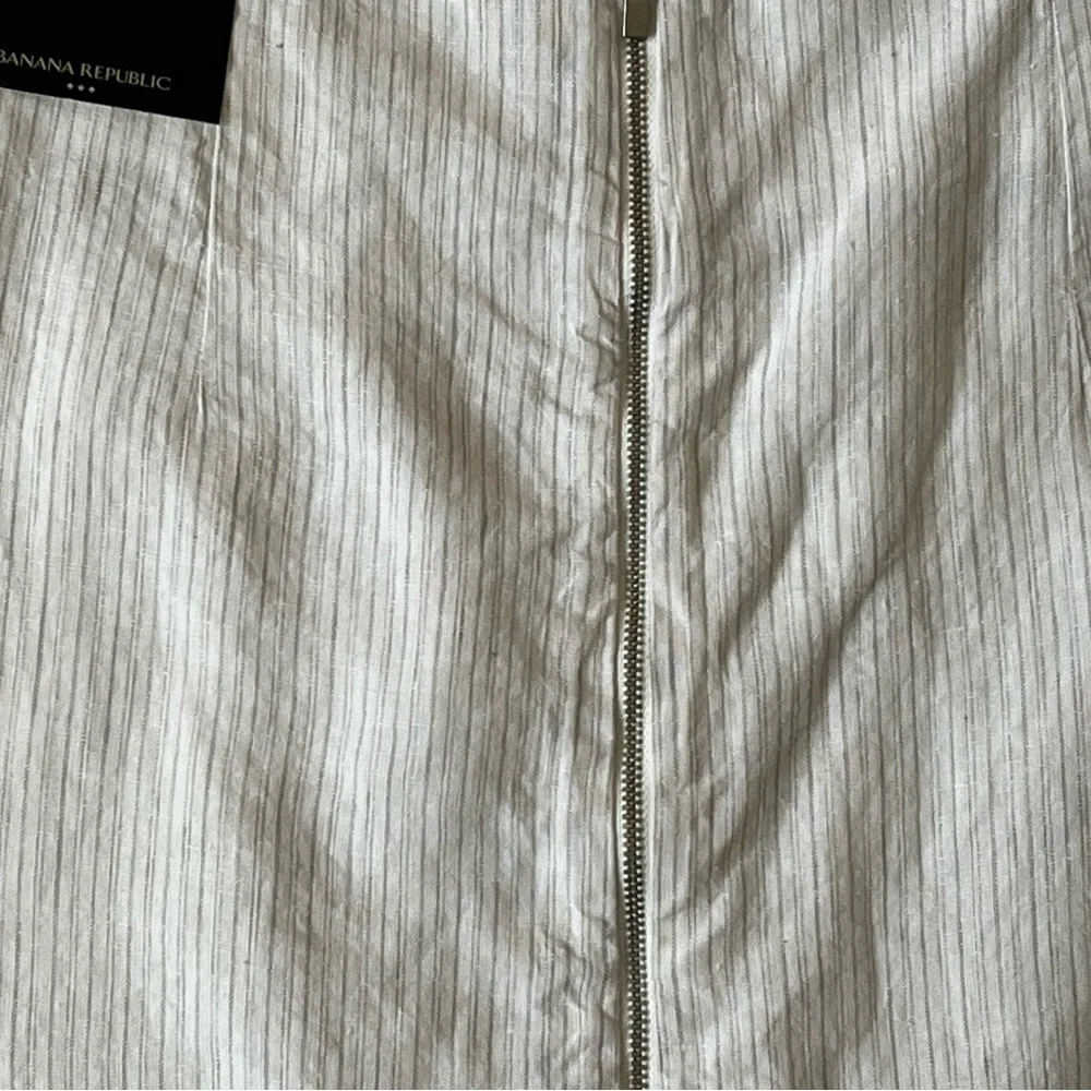 Banana Republic Linen Striped Pencil Skirt Size 6